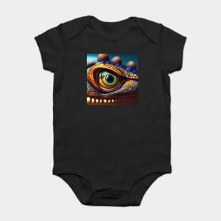 Lizard Eye Art Baby Bodysuit